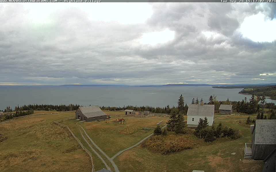 Historic church at Highland Village Museum Iona Cape Breton with